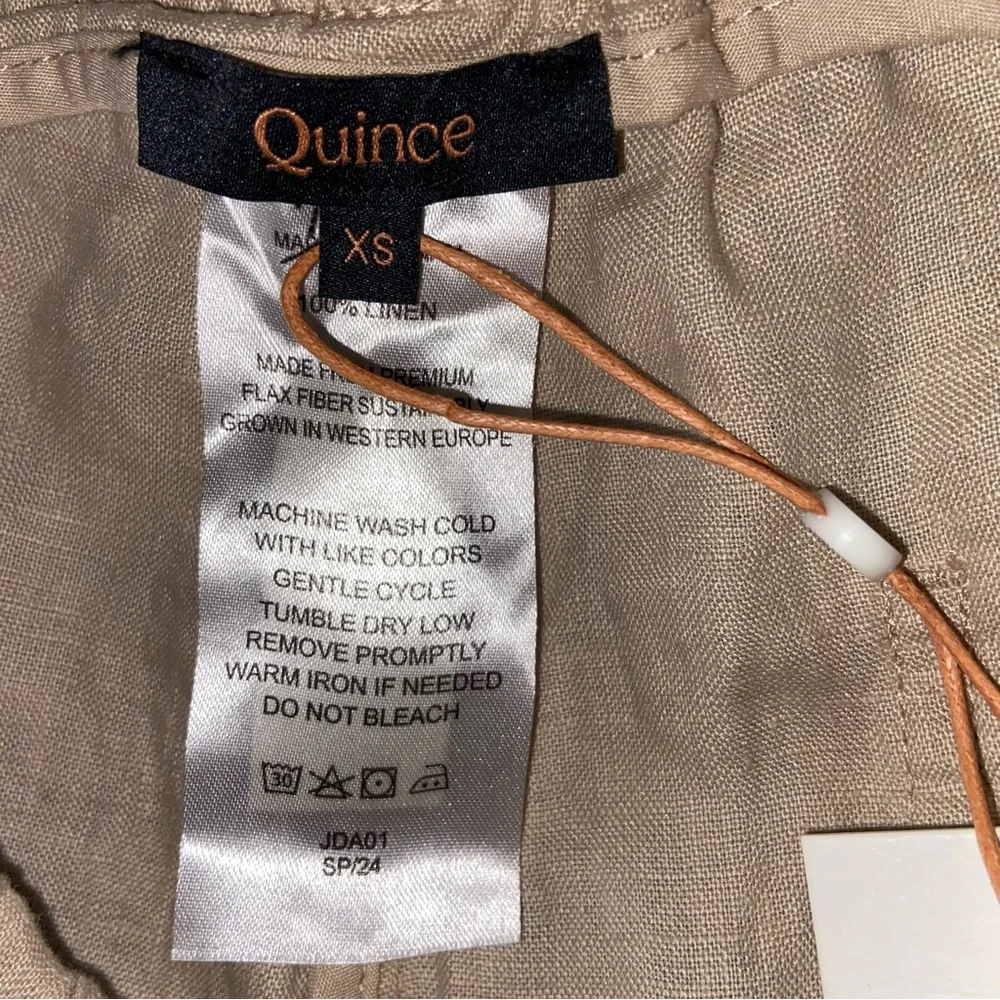 Quince Pants Womens XS European Linen Pull On Driftwood Beach Lagenlook Flax NWT